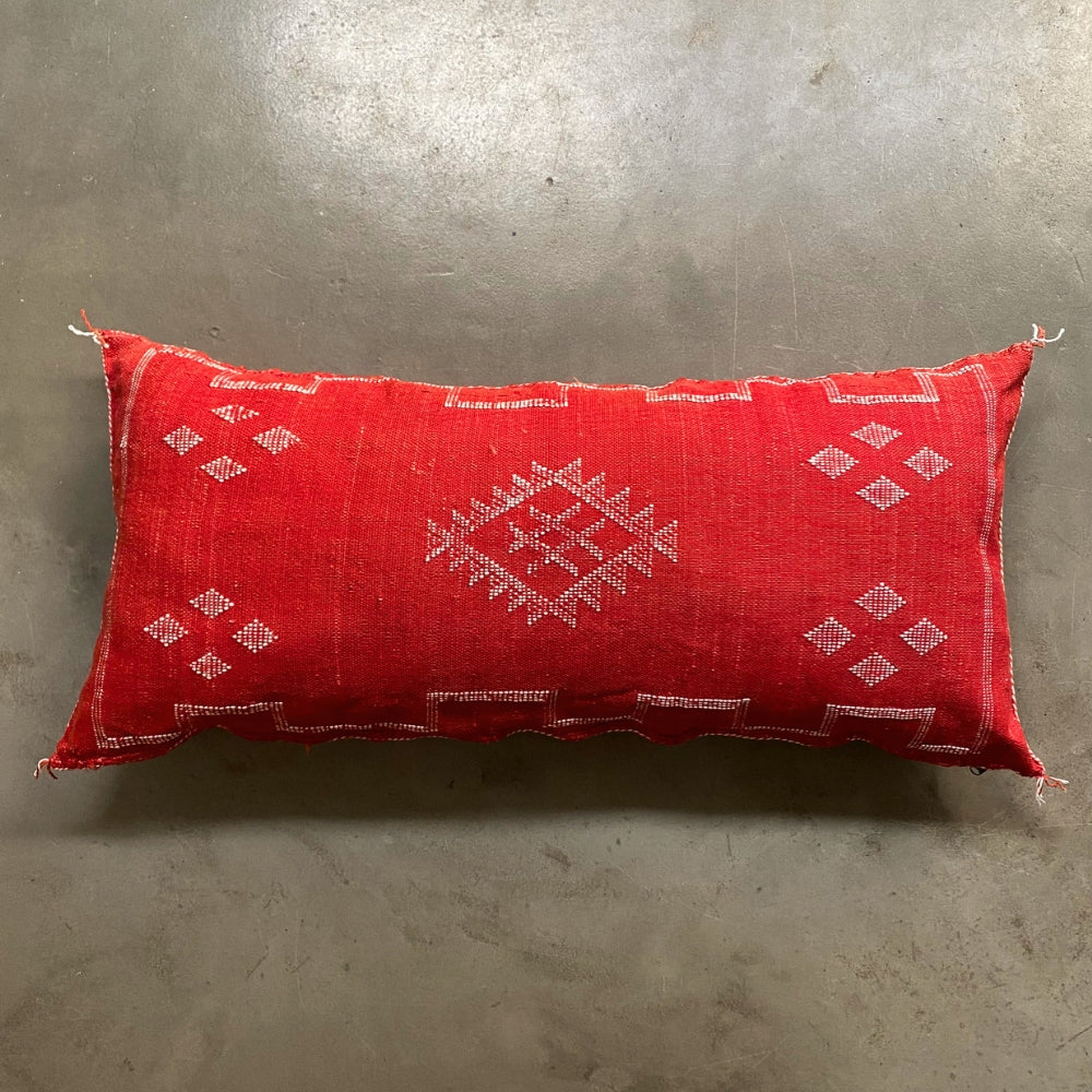 Long Red Sabra Cushion