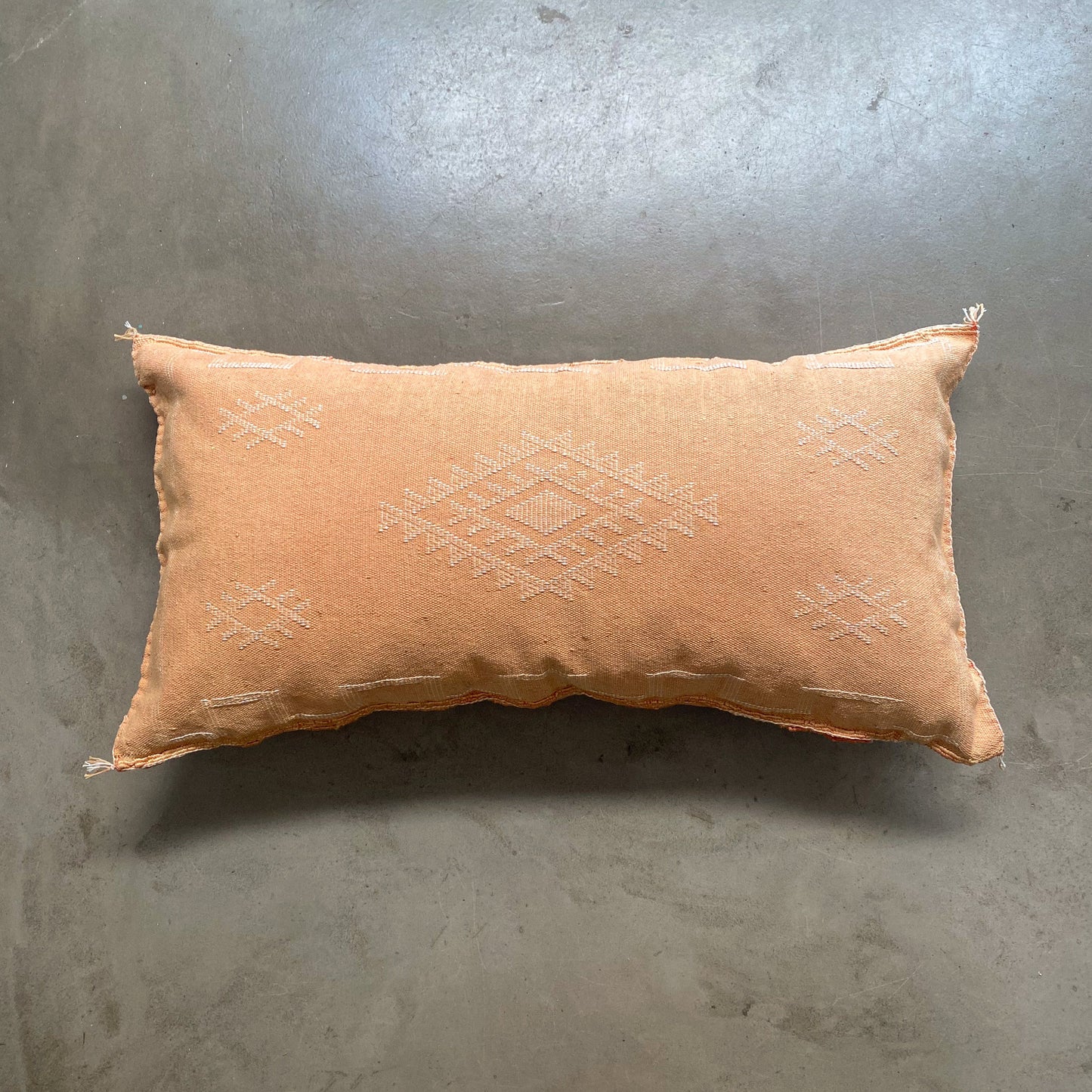 Long Light Orange Sabra Cushion