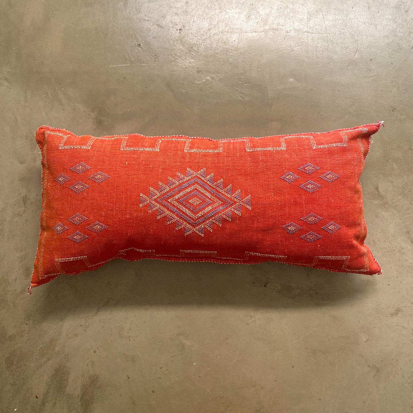 Long Red Sabra Cushion