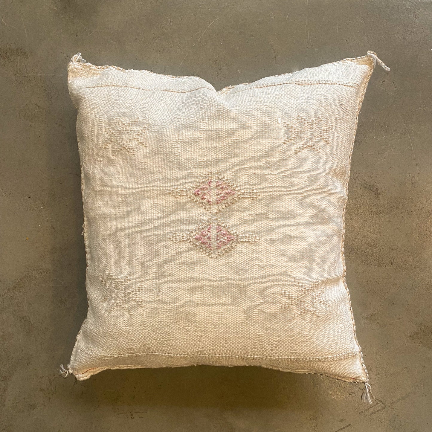 White Sabra Cushion