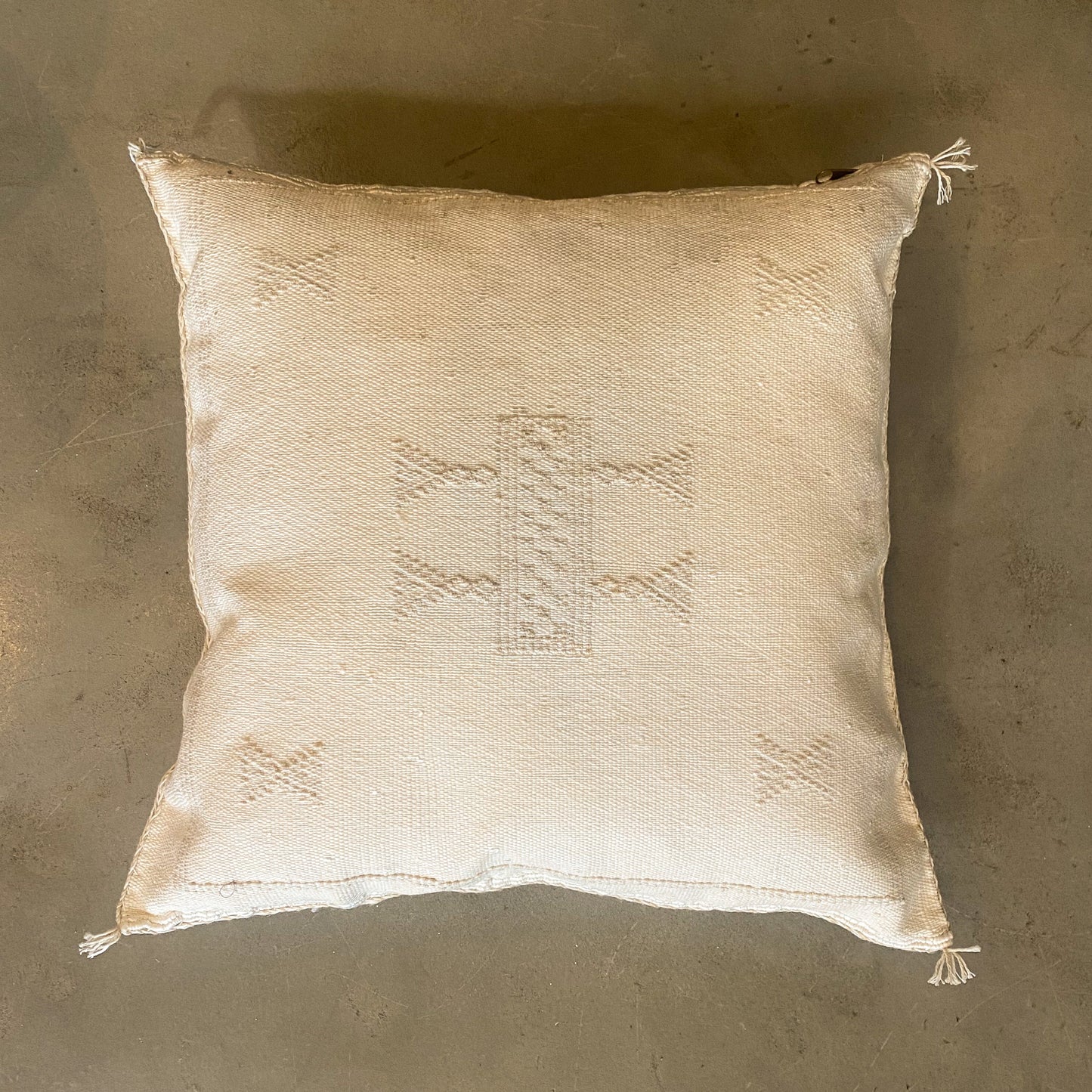 White Sabra Cushion