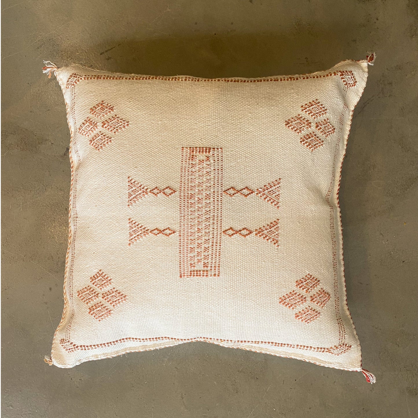 White Sabra Cushion