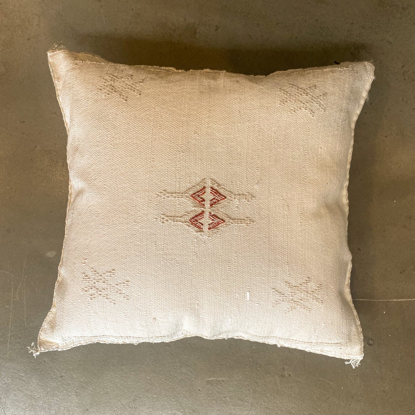 White Sabra Cushion