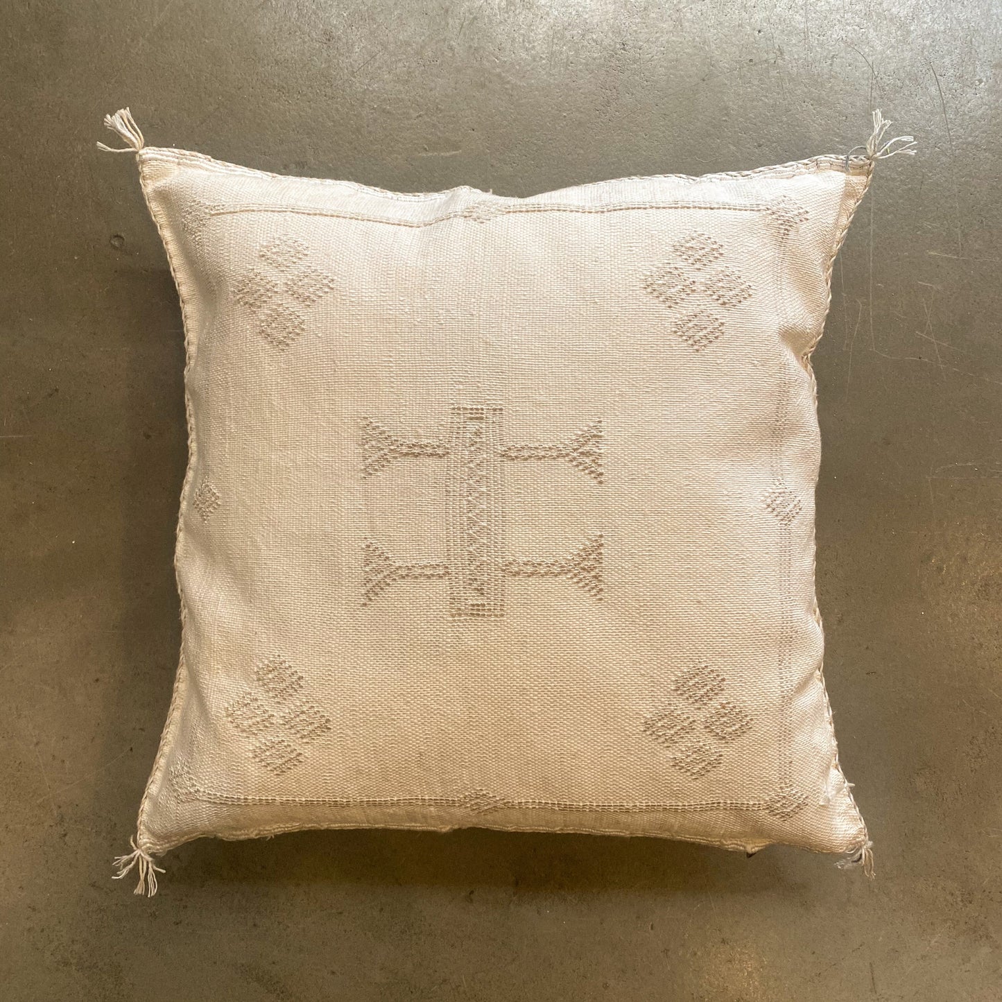 White Sabra Cushion