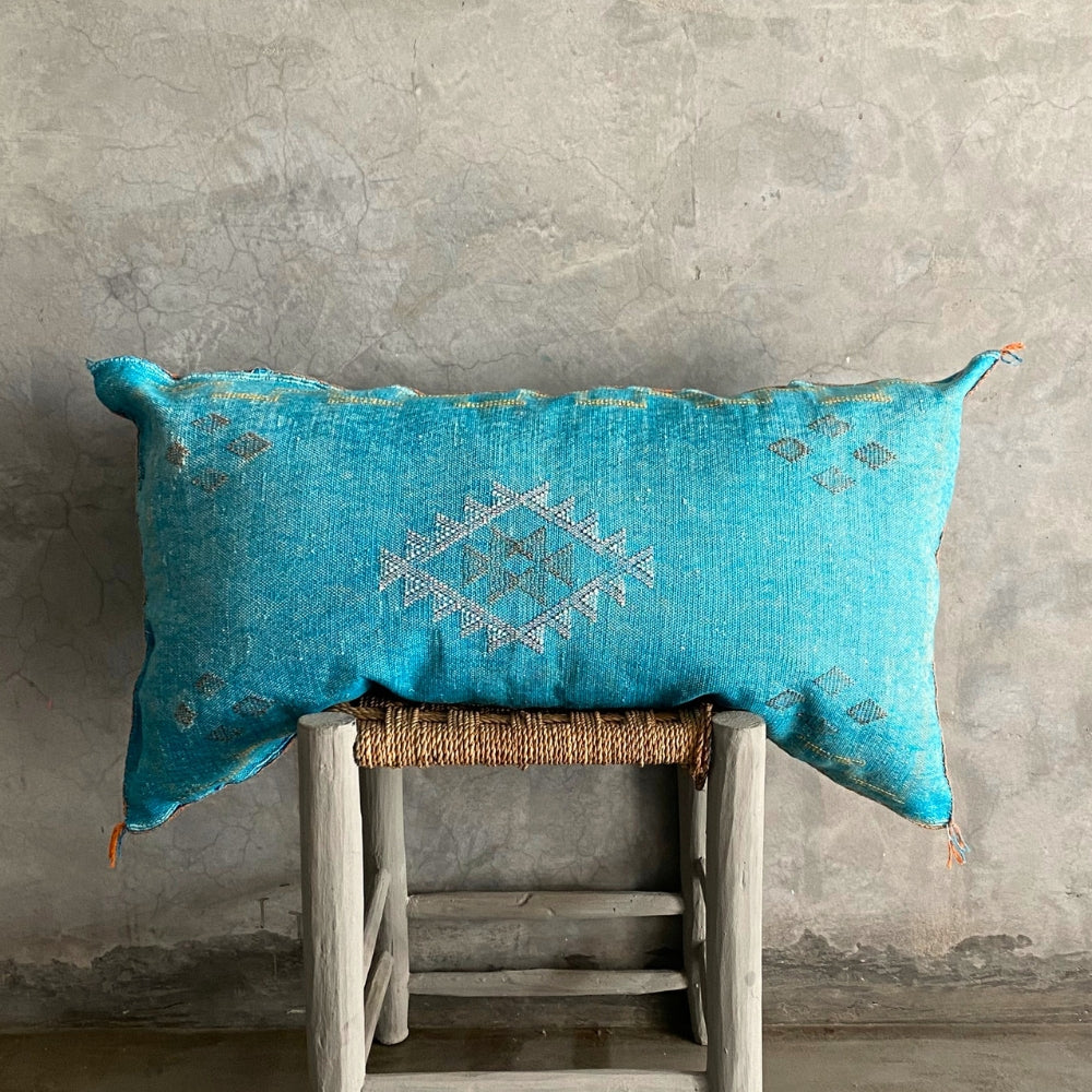 Long Blue Sabra Cushion