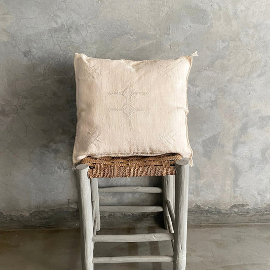 White Sabra Cushion