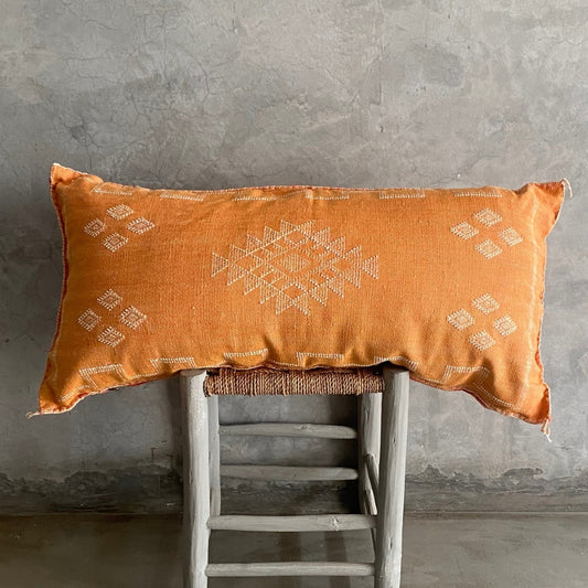 Long Orange Sabra Cushion