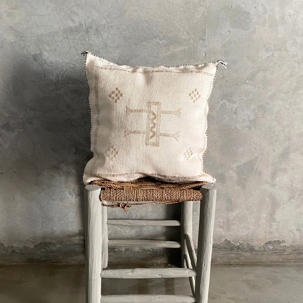White Sabra Cushion