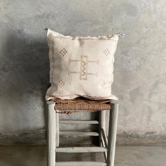 White Sabra Cushion