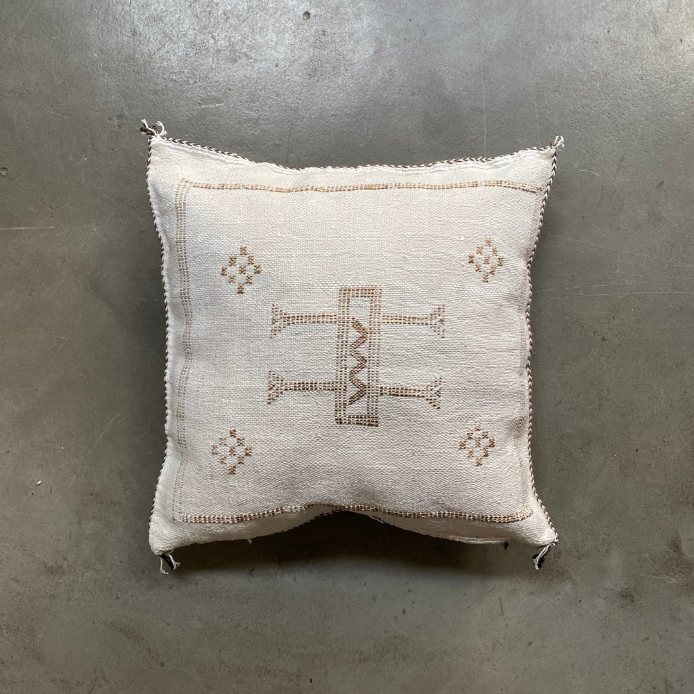 White Sabra Cushion