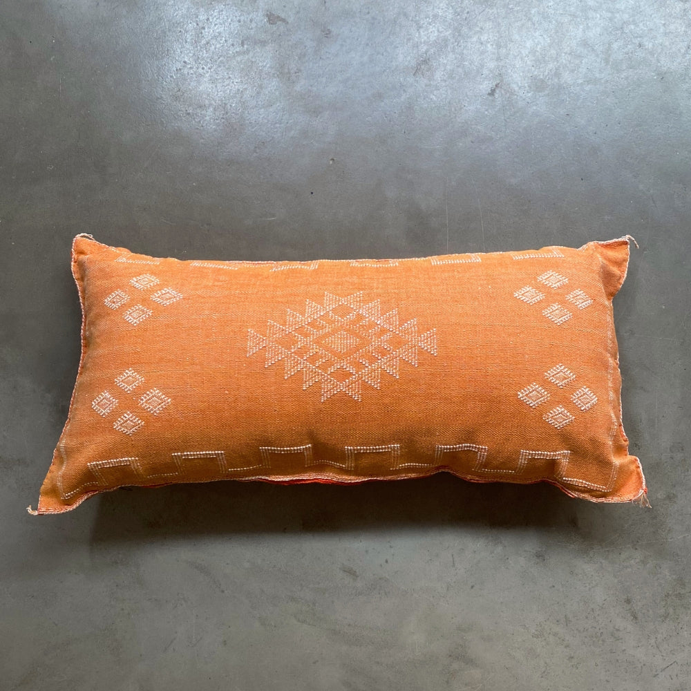 Long Orange Sabra Cushion
