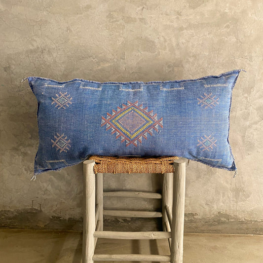 Blue Long Sabra Cushion