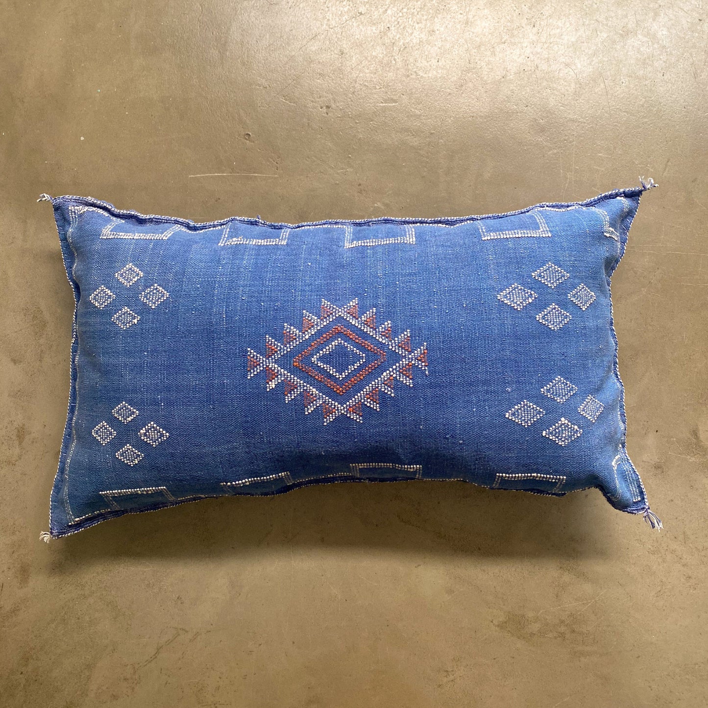Long Blue Sabra Cushion