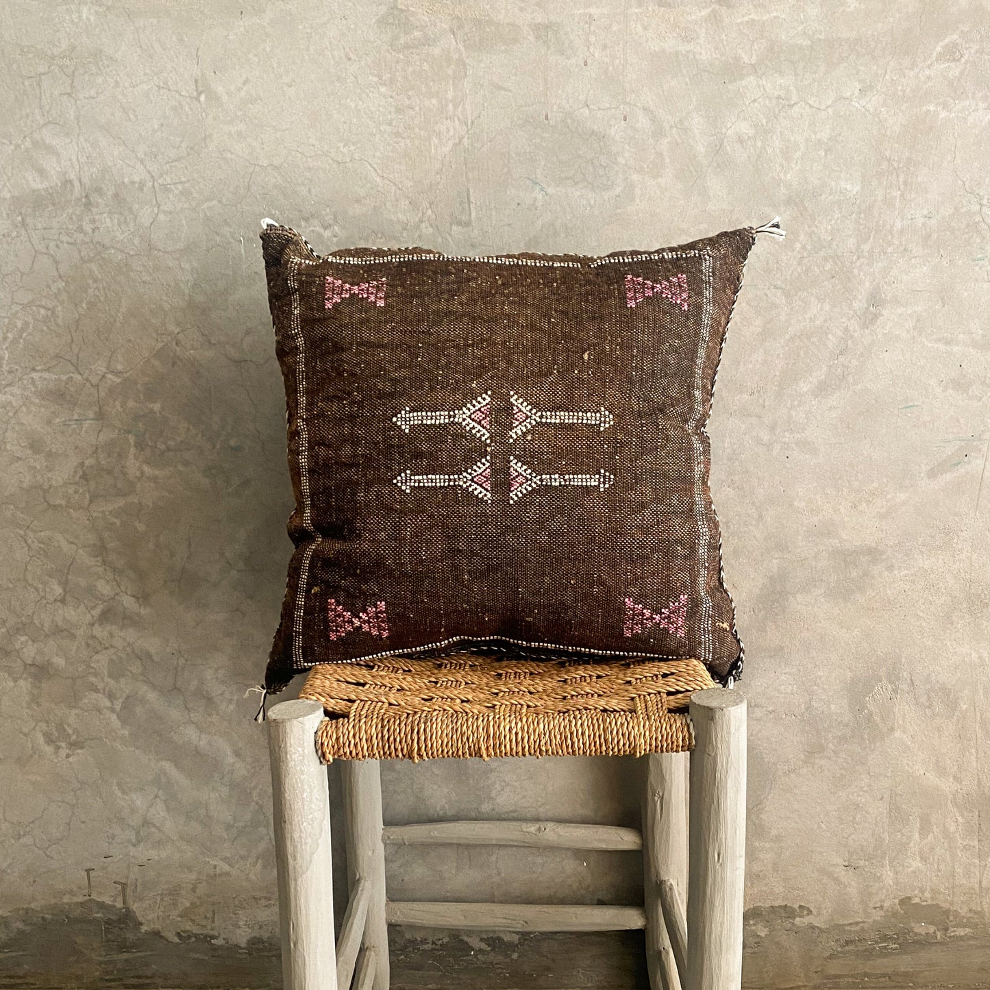 Dark Brown Sabra Cushion