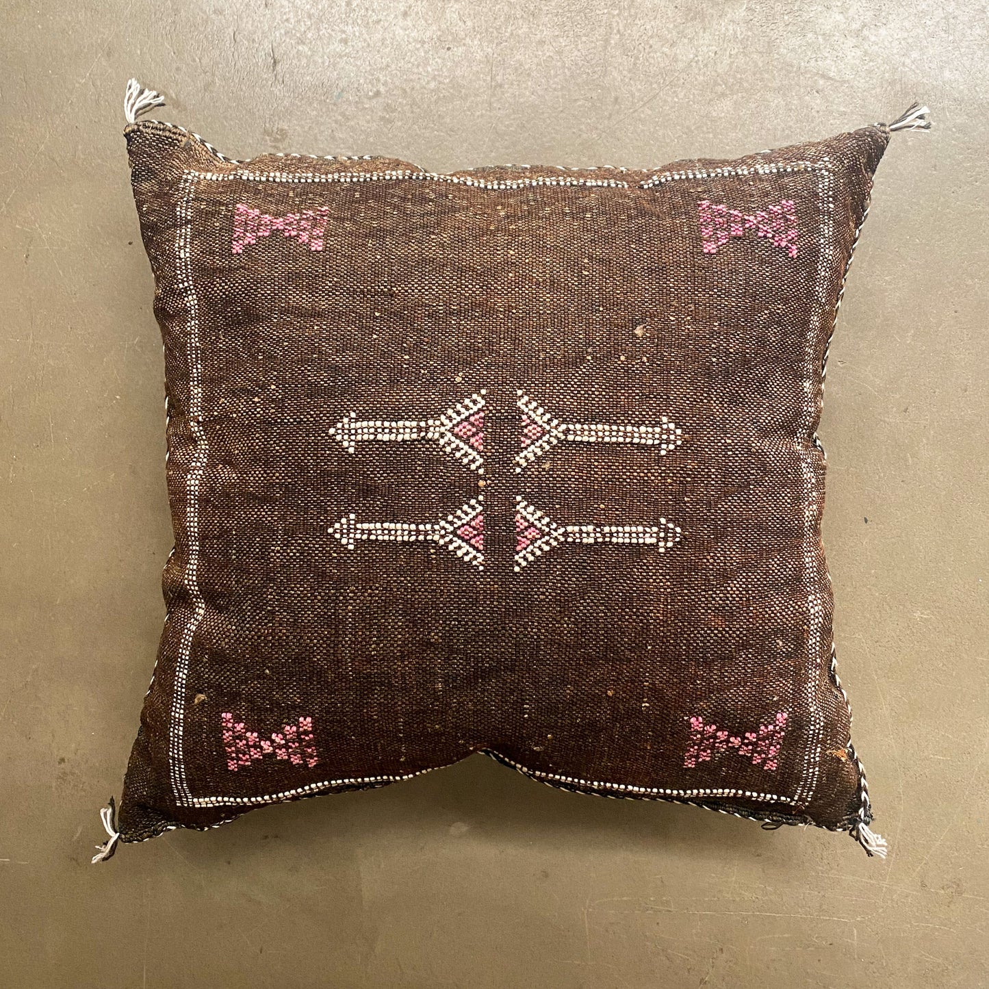 Dark Brown Sabra Cushion