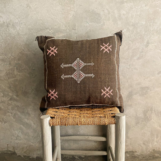 Dark Brown Sabra Cushion