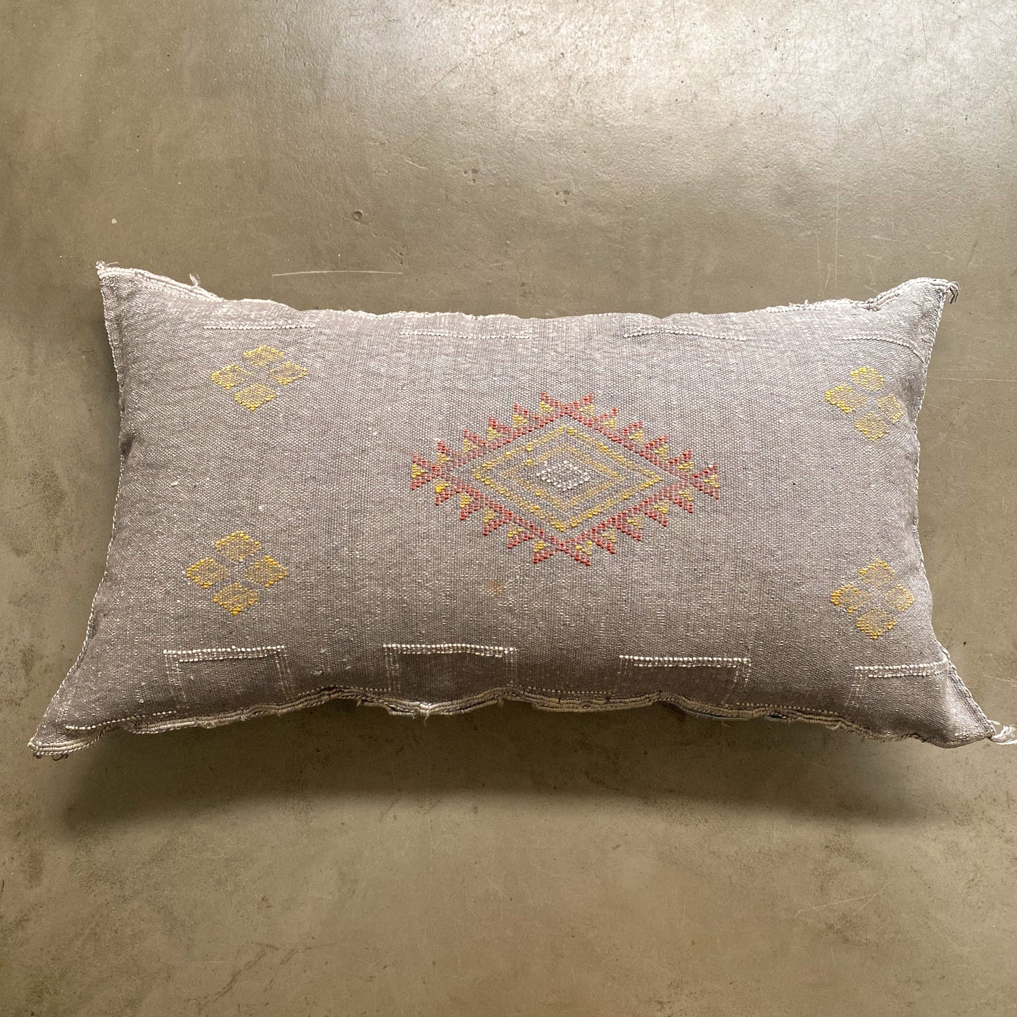 Long Grey Sabra Cushion