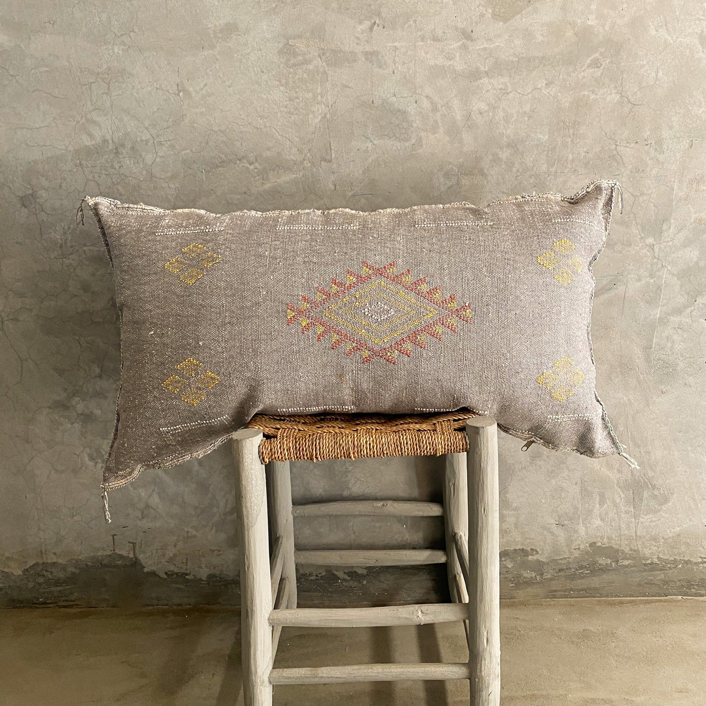 Long Grey Sabra Cushion