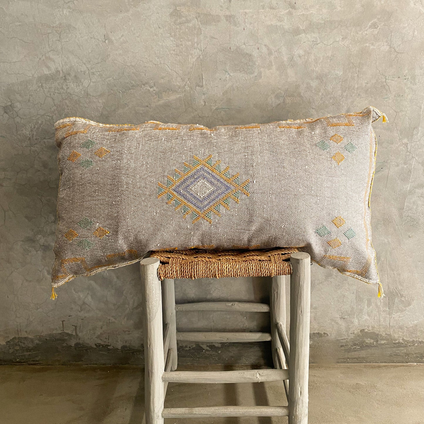 Long Grey Sabra Cushion