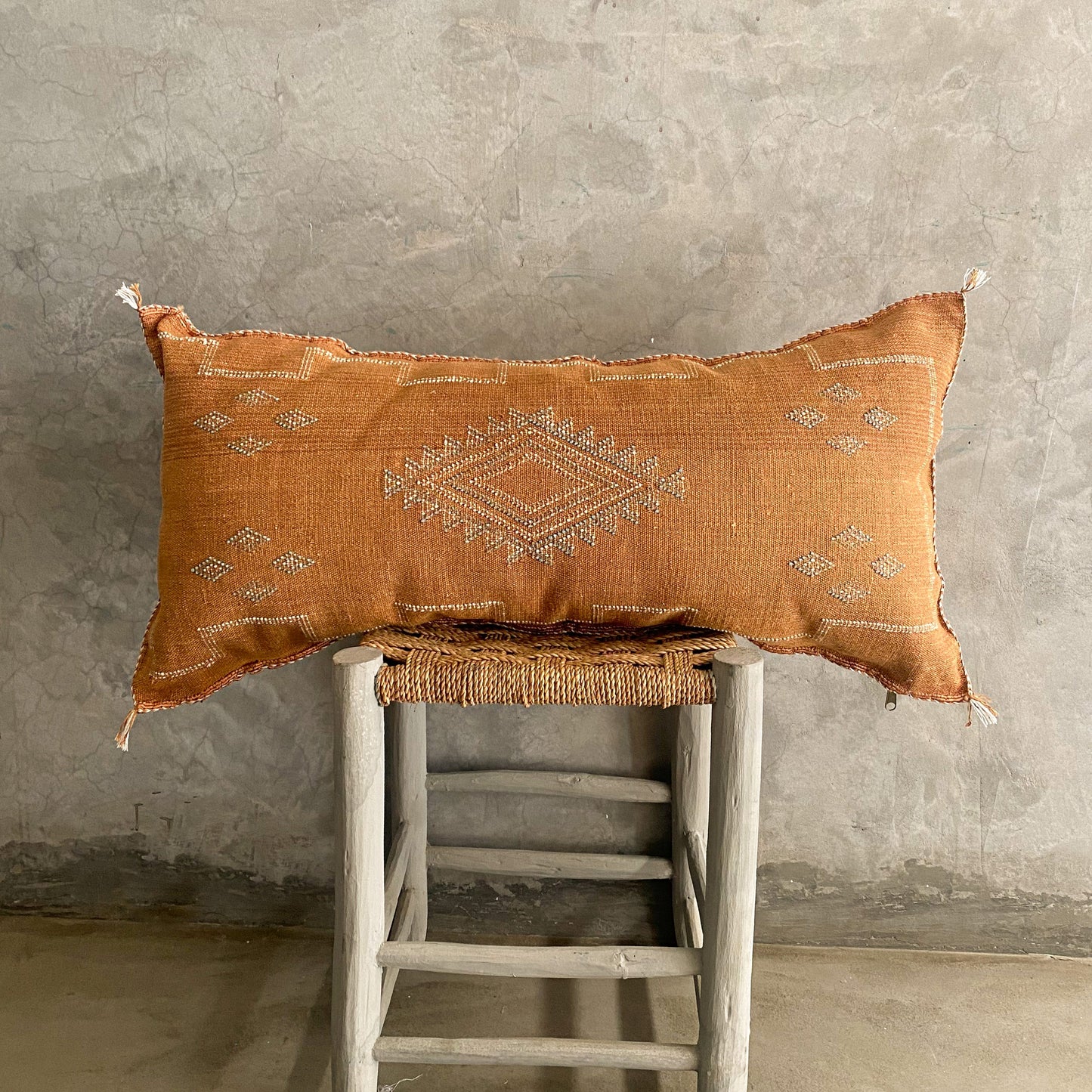 Long Light Brown Sabra Cushion