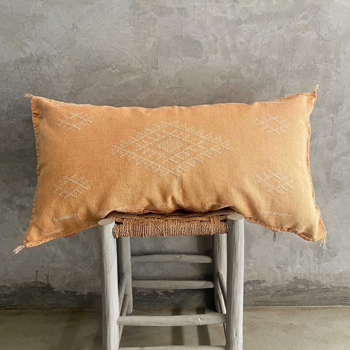 Long Light Orange Sabra Cushion