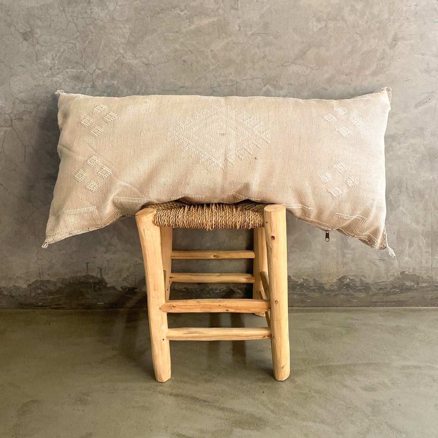 Long Grey Sabra Cushion