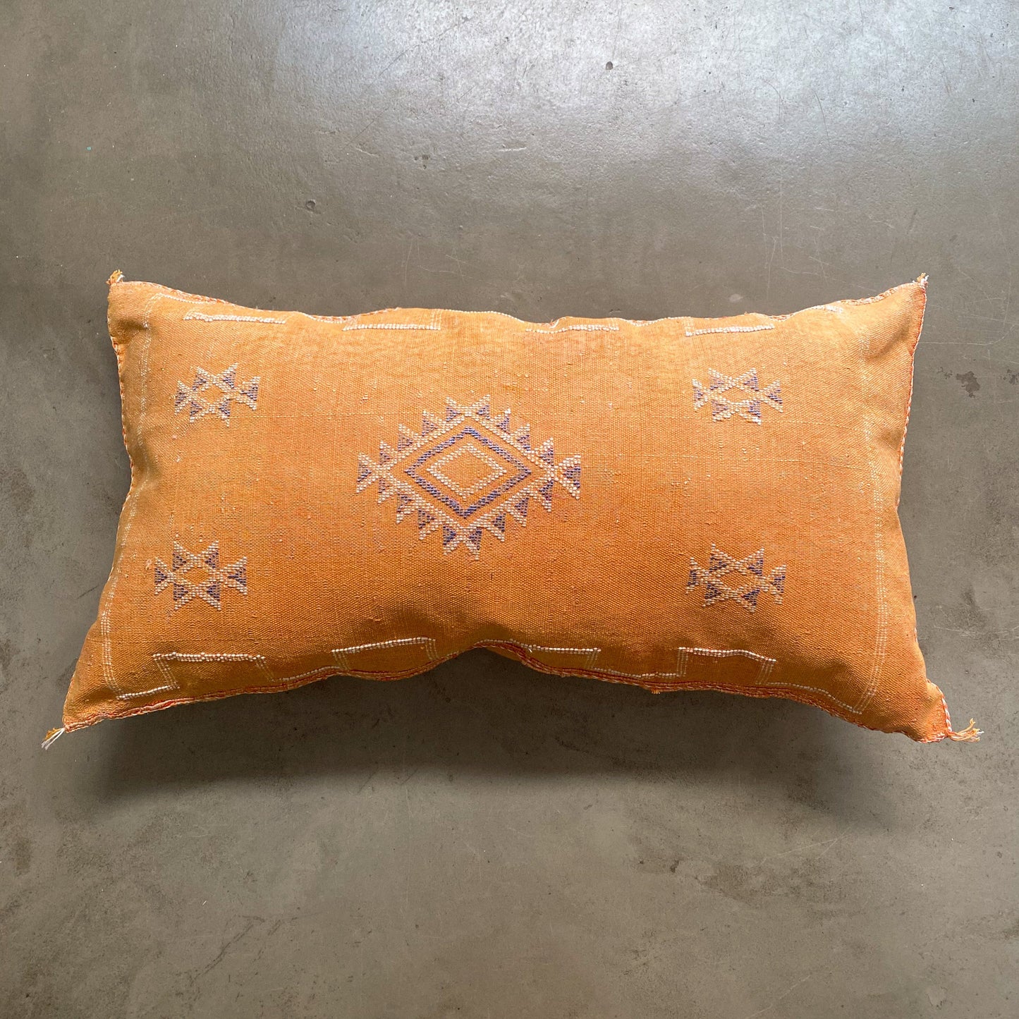Long Orange Sabra Cushion