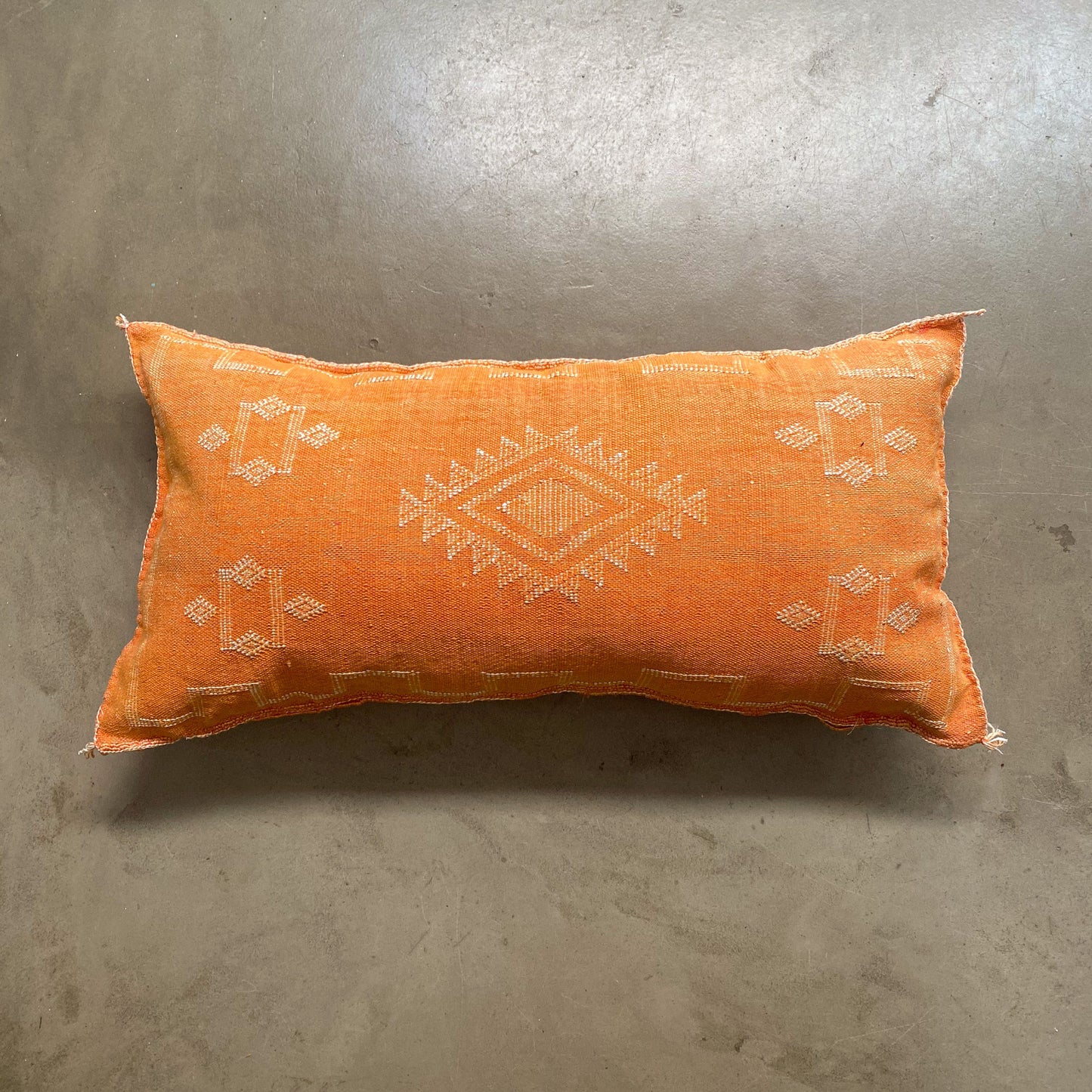 Long Orange Sabra Cushion