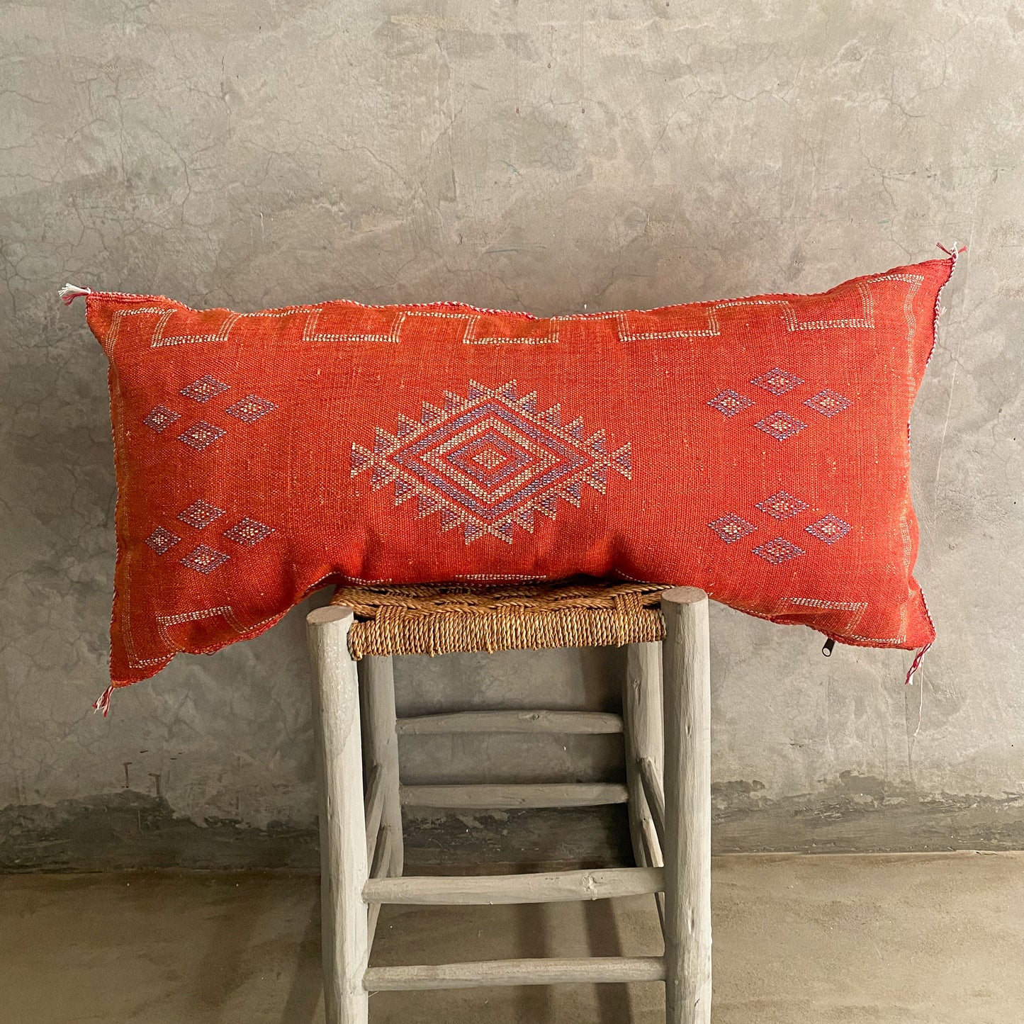 Long Red Sabra Cushion