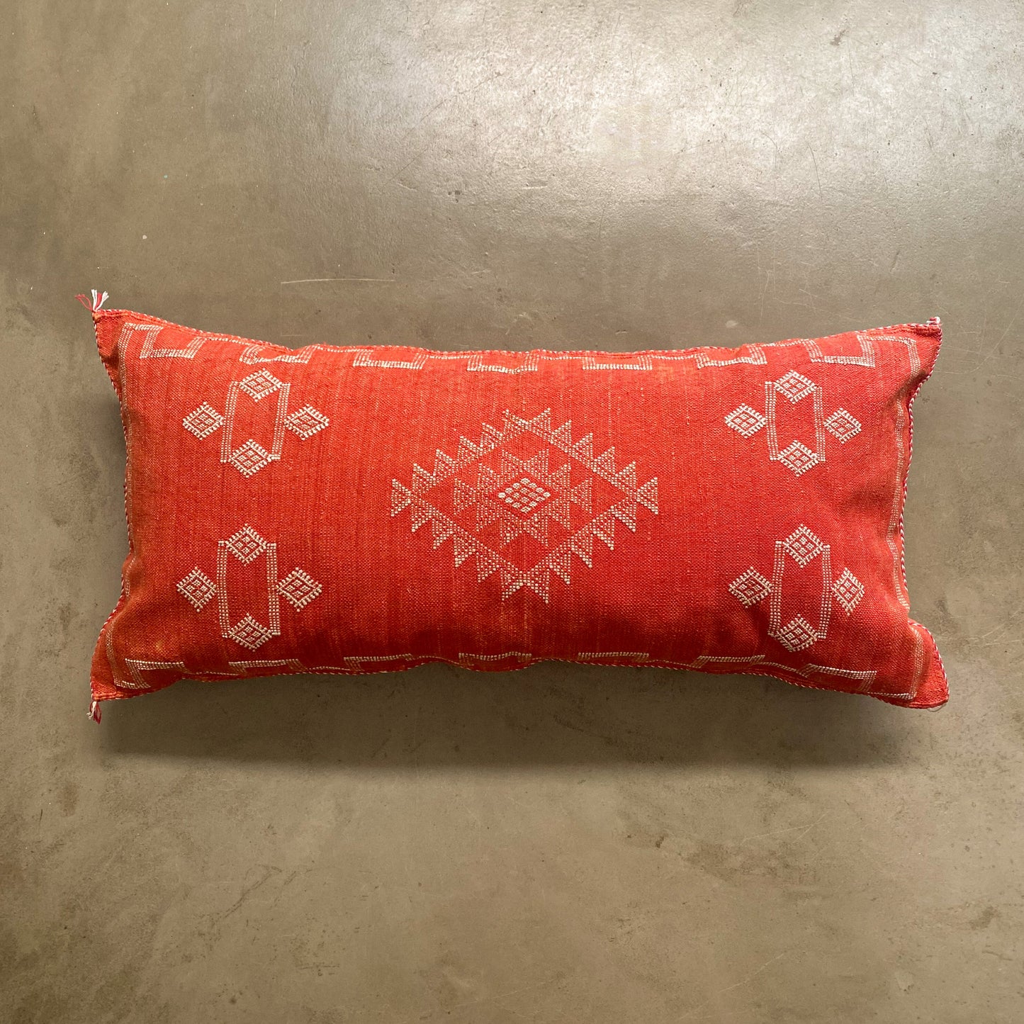 Long Red Sabra Cushion