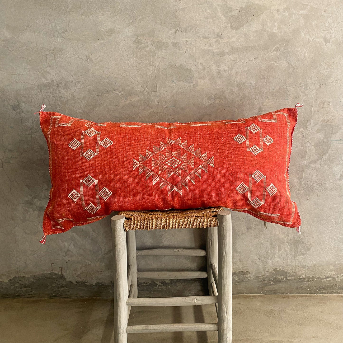 Long Red Sabra Cushion