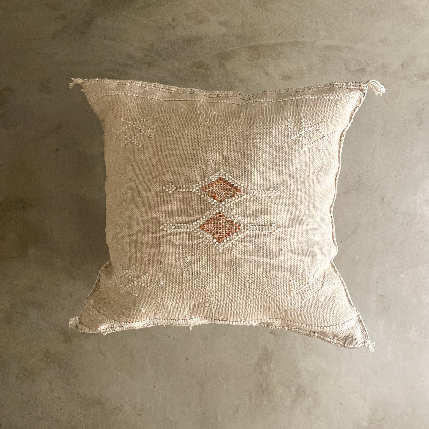 White Sabra Cushion