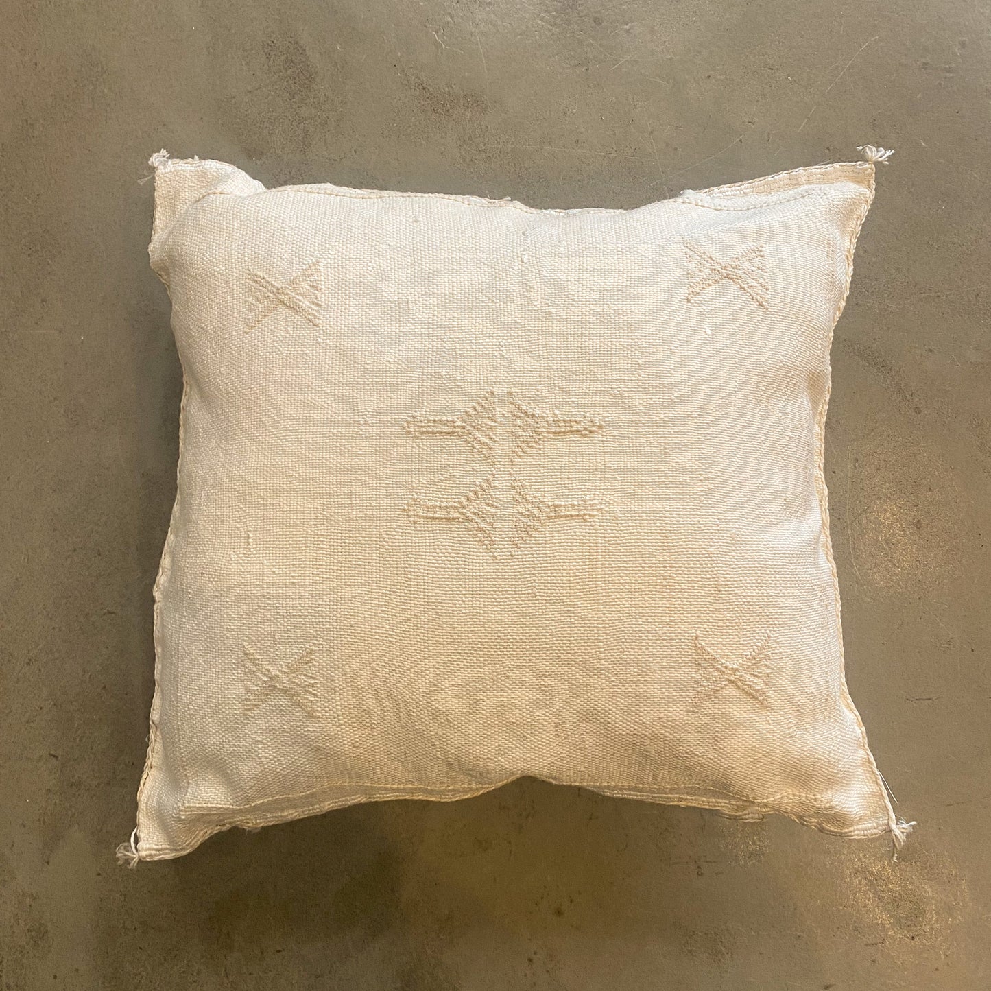 White Sabra Cushion