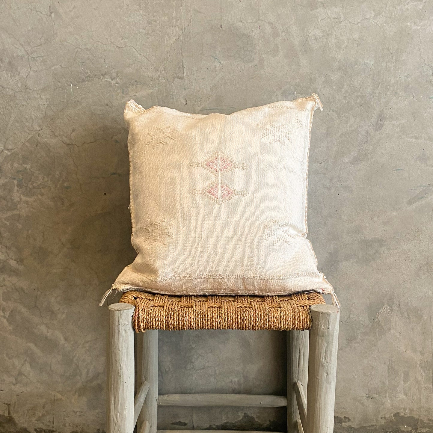 White Sabra Cushion