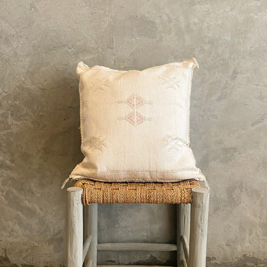 White Sabra Cushion