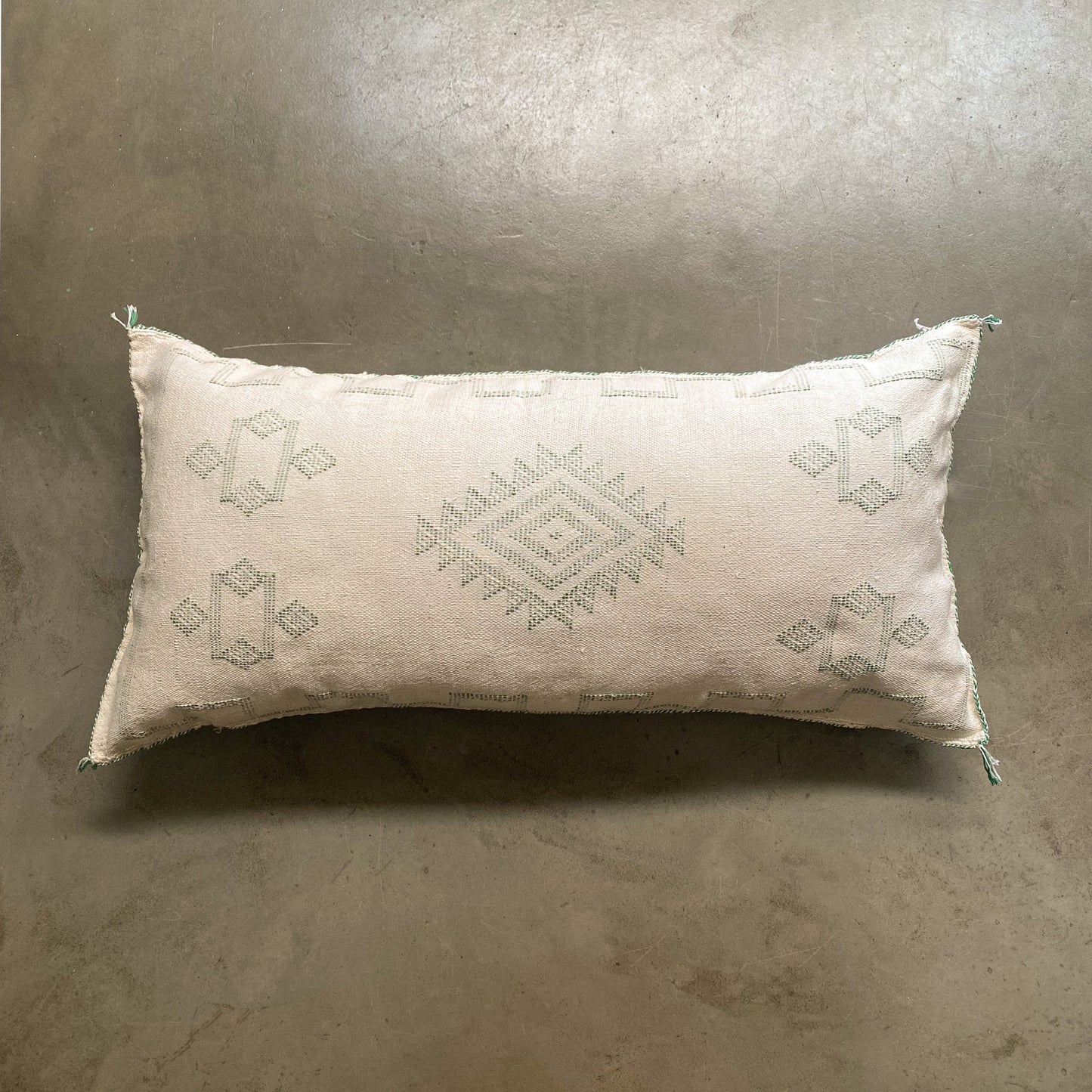 Long White Sabra Cushion