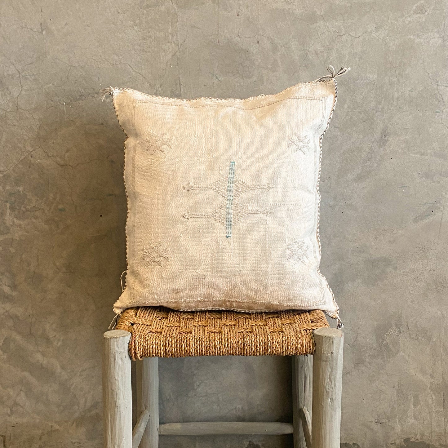 White Sabra Cushion
