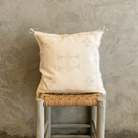 White Sabra Cushion