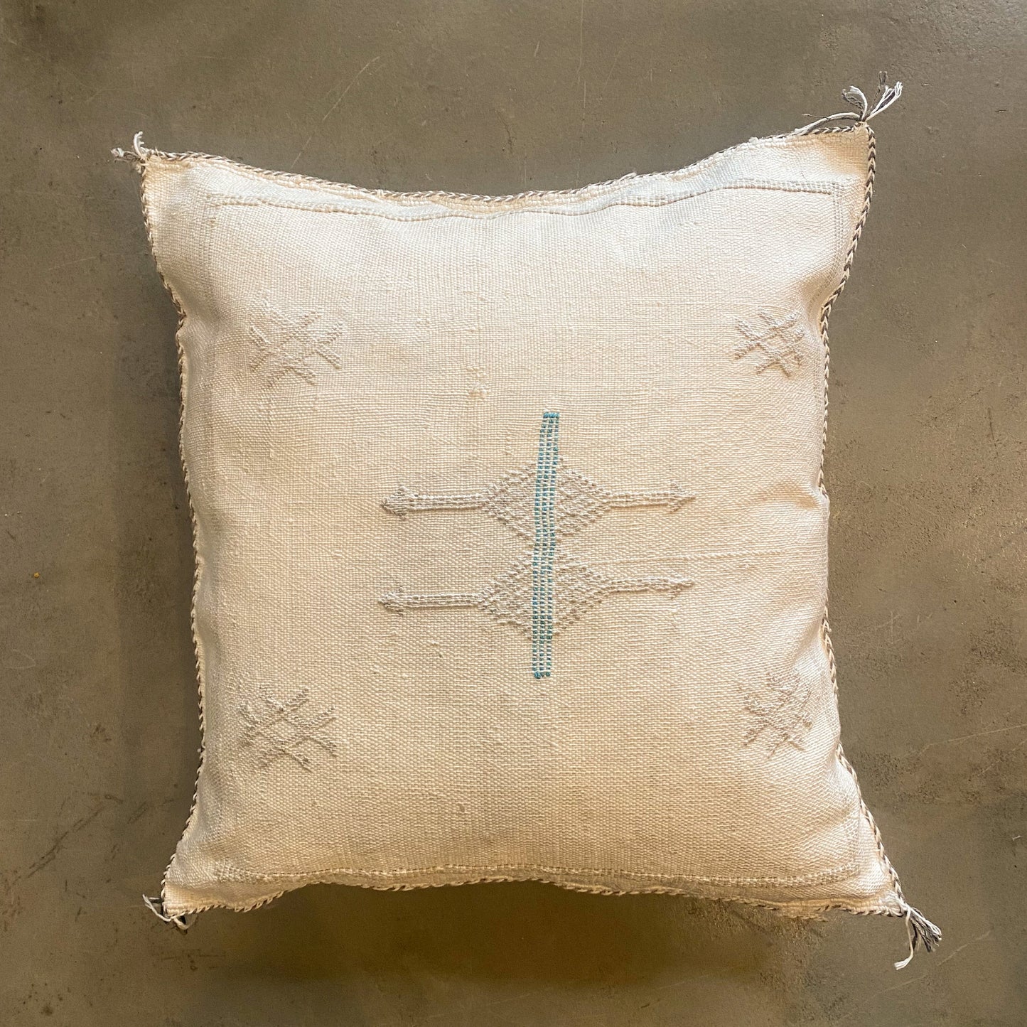 White Sabra Cushion